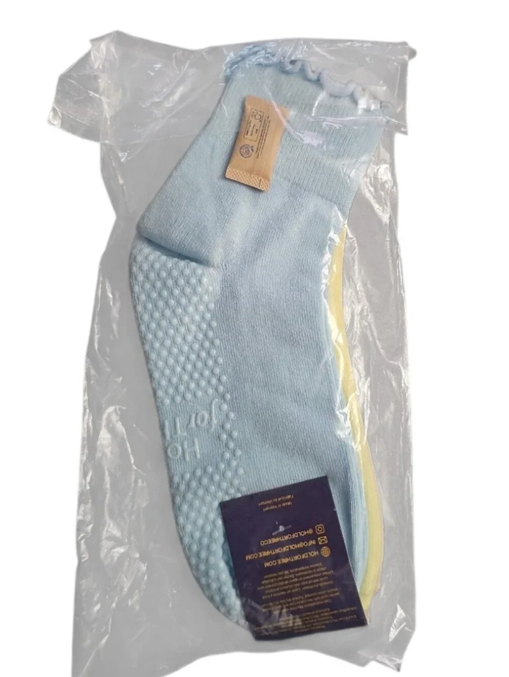Hold For Three Pilates Grip Socks 3 Pack NWT Ruffle Barre Yoga Non Slip Crew